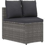  6-dijelni set vrtnih sofa od poliratana s jastucima sivi | shoptok.hr
