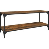 TV ormarić boja hrasta 100x33x41 cm konstruirano drvo i čelik | Eponuda.com