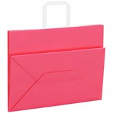  Papirnate vrećice 250 kom s ručkama ružičaste 32x17x25 cm | shoptok.hr