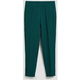 Marisse Emerald Green 7/8 Leg Crease Trousers | Shoptok.si