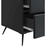  Noćni ormar s ladicama Crna 43 x 41 x 66 5 cm Konstruirano drvo | shoptok.hr
