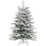 vidaXL Umetno Zložljivo Božično Drevo Bela 150 cm PE in PVC | Shoptok.si