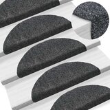 vidaXL Samolepilne preproge za stopnice 5 kosov temno sive 56x17x3 cm Cene