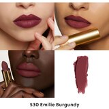Gucci Beauty Rouge à Lèvres Matte Lipstick matirajoča šminka odtenek 530 Emilie Burgundy 3.5 g | Shoptok.si