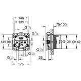 Grohe 35604000 Rapido SmartBox univerzalni podometni del | Shoptok.si
