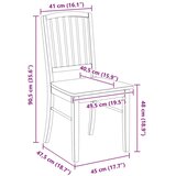  Trpezarijske stolice 2 pcs Bijelo 50 x 52 5 x 91 cm | shoptok.hr