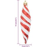  Božićna spirala u obliku kugle 40 pcs Crvena Plastika | shoptok.hr