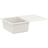 vidaXL Umivalnica Bela 780 x 500 mm 80% Kvarc in 20% Smola - - Bela - 17.82 - 780 x 500 mm - 2025--Uvoz_2 Cene