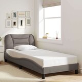 vidaXL Posteljni okvir z vzglavjem taupe 90x190 cm blago, (21081896) | Shoptok.si