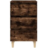  Noćni ormarići s drvenim nogama 2 kom boja hrasta 40x35x69 cm | shoptok.hr