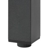  Vrtni stol crni 190 x 90 x 74 cm aluminijum i staklo | Eponuda.com
