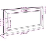  Okno za klet RISOR 120 x 60 cm PVC in steklo Antracit, (5000215135) | Shoptok.si