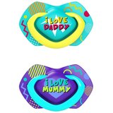 Canpol silikonska varalica Neon Love Purple Blue, 6-18m Cene