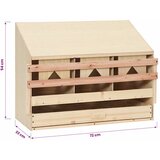  Gnijezdo za nesilice s 3 odjeljka 72x33x54 cm masivna borovina | Eponuda.com