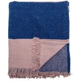 Bloomingville Modra/rožnata odeja 130x160 cm Cadeo – Cene
