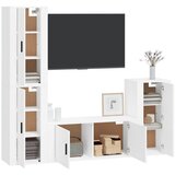  4-dijelni set TV ormarića bijeli od konstruiranog drva | shoptok.hr