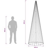  LED božićno drvce 285 cm 744 LED lampica Topla bijela Željezo | shoptok.hr