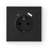 USB vtičnica Adria (Črna, Plastika, Podometna montaža)