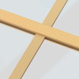 Klizna vrata zlatna 102 5x205 cm prozirno staklo ESG i aluminij | shoptok.hr