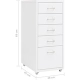 Mobilni ormarić za spise bijeli 28 x 41 x 69 cm metalni | Eponuda.com