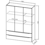 Kolpa San Kolpa ormarić Malaya M 1301mm Natur oak 573730 | Eponuda.com