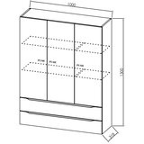 Kolpa San kupaonski ormarić Malaya (Hrast, D x Š x V: 31,8 x 45 x 130 cm) | shoptok.hr