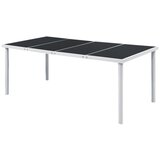  Vrtni stol 190 x 90 x 74 cm crni čelični | shoptok.hr