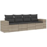  4-dijelni set vrtnih sofa s jastucima svijetlosivi poliratan | shoptok.hr