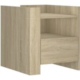 Maison Chic Nočna omarica - Nočna miza sonoma hrast 45x50x50 cm inženirski les, (21689427) | Shoptok.si