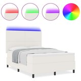  Krevet s box springom i madracem i LED krem 140x200 cm od žorža | shoptok.hr