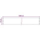  Balcony ekran Svjetlosiva 75 x 1000 cm HDPE i Aluminij | shoptok.hr
