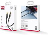XO Kabel USB-A na 8-pin Lightning NB229 2.4A 1m črn, (20444127) | Shoptok.si