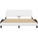  Okvir za krevet Dover bijelo-crni 160x200 cm umjetna koža | shoptok.hr