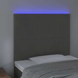  Uzglavlje tamnosivo 80x5x118/128 cm baršunasto | shoptok.hr