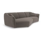 Cosmopolitan Design Rjava žametna kotna sedežna garnitura Tokyo – | Shoptok.si