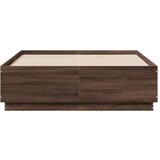  Okvir za krevet s LED svjetlima boja hrasta 135 x 190 cm drveni | shoptok.hr