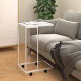 vidaXL Bočni stolić s kotačima bijeli 40x30x63 5 cm konstruirano drvo Cijene