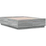  Okvir za krevet s LED svjetlima boja hrasta 120 x 190 cm drveni | Eponuda.ba