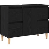  Kupaonski ormarić za sudoper Crni hrast 80 x 33 x 60 cm | shoptok.hr
