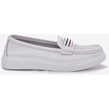 EVENTO Ladies Leather Moccasins White Dovema | Shoptok.si