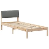  Okvir kreveta smeđe i tamnosivo 80 x 200 cm Masivna borovina | Eponuda.ba