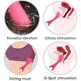 Cotoxo Eiffel Finger - punjivi vibrator G-točke (crveni) | shoptok.hr