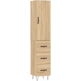  Visoka komoda hrasta sonome 34,5x34x180cm od konstruiranog drva | shoptok.hr