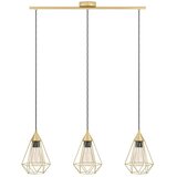 Eglo visilica Tarbes, 3 x E27, brušeni mesing, 79,5 cm, 43682 | shoptok.hr