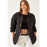 Bianco Lucci Women's Single Pocket Snap Quilted Coat 2001 | shoptok.hr