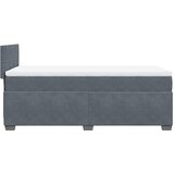  box spring s madracem tamnosivi za 1 osobu baršunasti | shoptok.hr