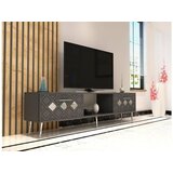 Hanah home tv polica dome anthracite silver | ePonuda.com