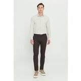 Altinyildiz classics Men's Brown Slim Fit Slim Fit Dobby Flexible Casual Trousers | Shoptok.si