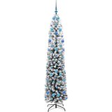 vidaXL Umestno božično drevo Zelena 210 cm PVC in Jeklo in Plastika | Shoptok.si