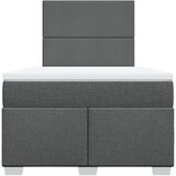  Krevet s oprugama i madracem tamnosivi 120 x 200 cm od tkanine | shoptok.hr